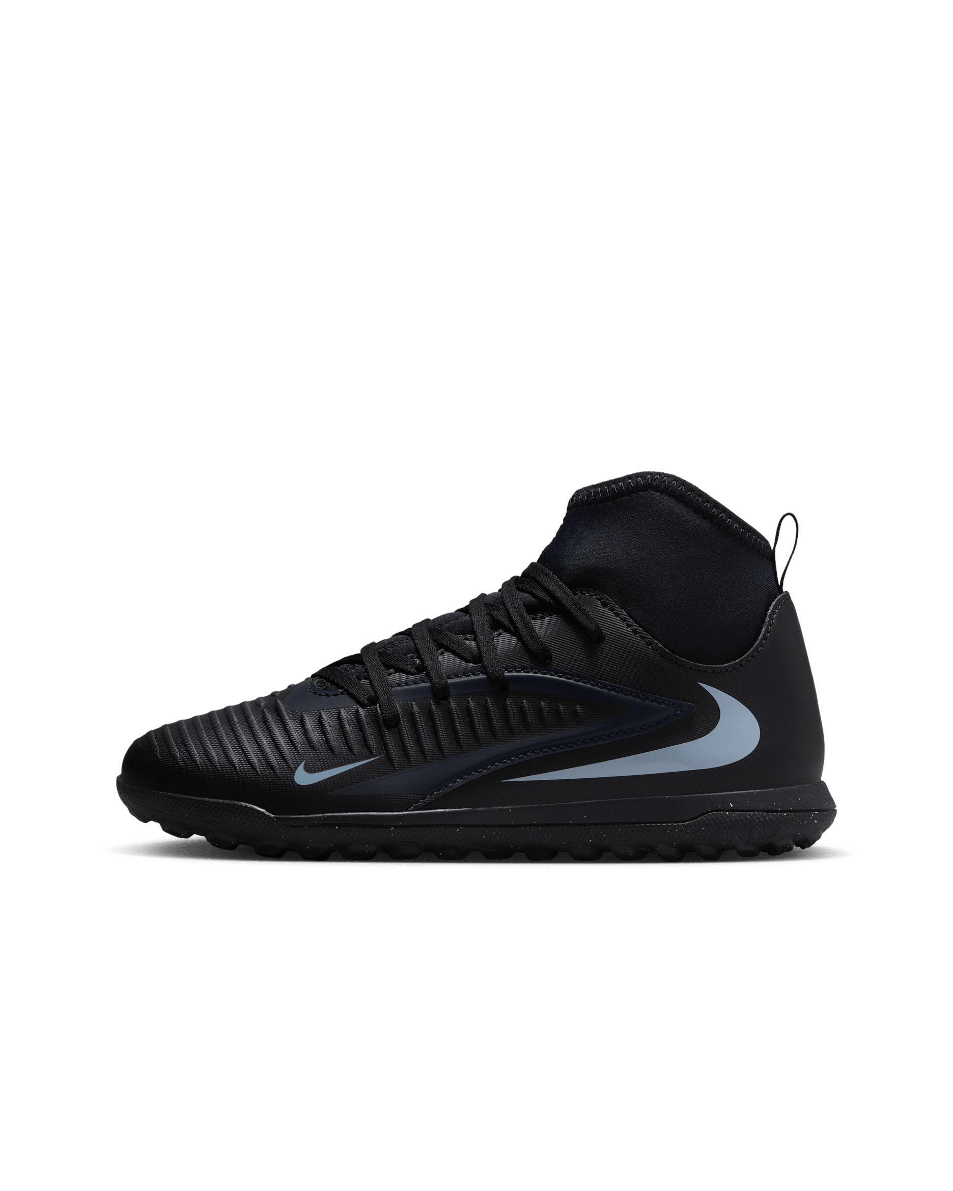 Nike Jr. Phantom 6 High Club Older Kids' Turf Football Boots. Nike SI